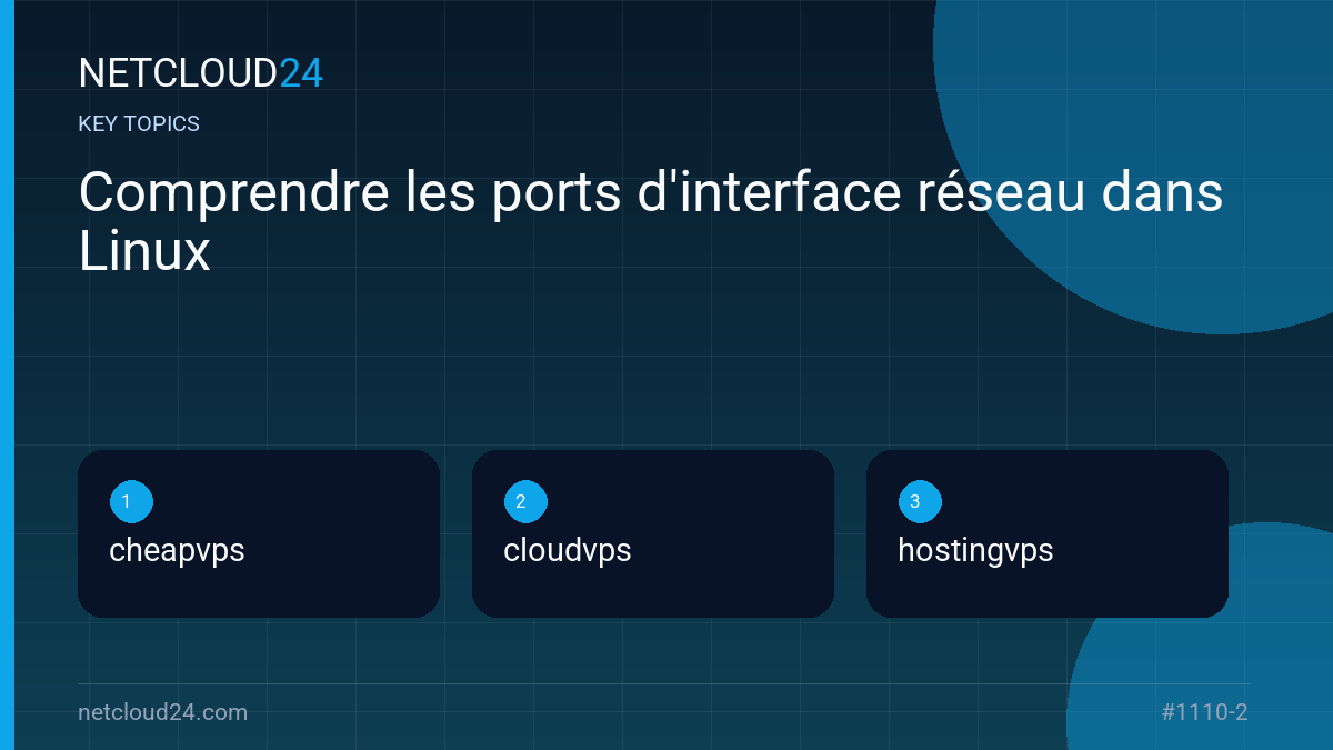 Key topics covered in Comprendre les ports d'interface réseau dans Linux