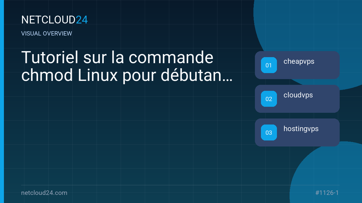 Visual overview of Tutoriel sur la commande chmod Linux pour débutants