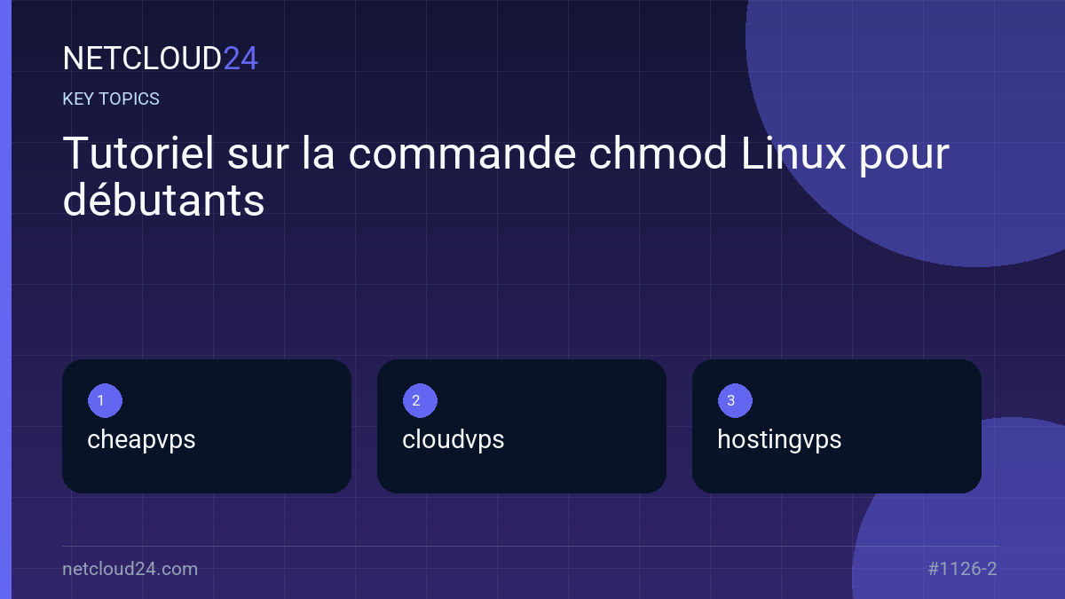 Key topics covered in Tutoriel sur la commande chmod Linux pour débutants