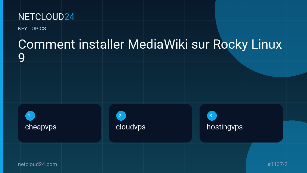 Key topics covered in Comment installer MediaWiki sur Rocky Linux 9