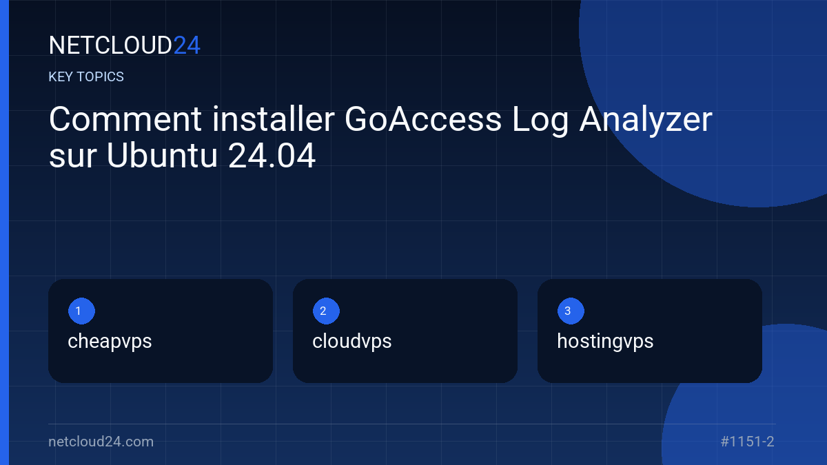 Key topics covered in Comment installer GoAccess Log Analyzer sur Ubuntu 24.04