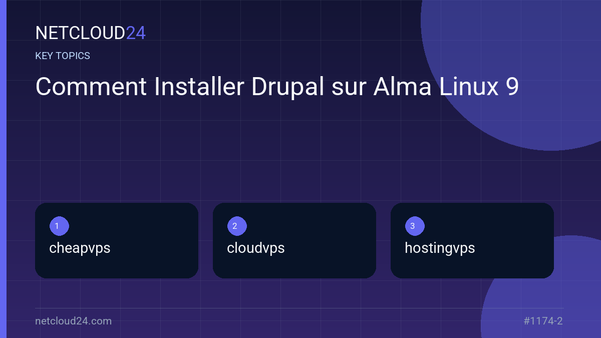 Key topics covered in Comment Installer Drupal sur Alma Linux 9
