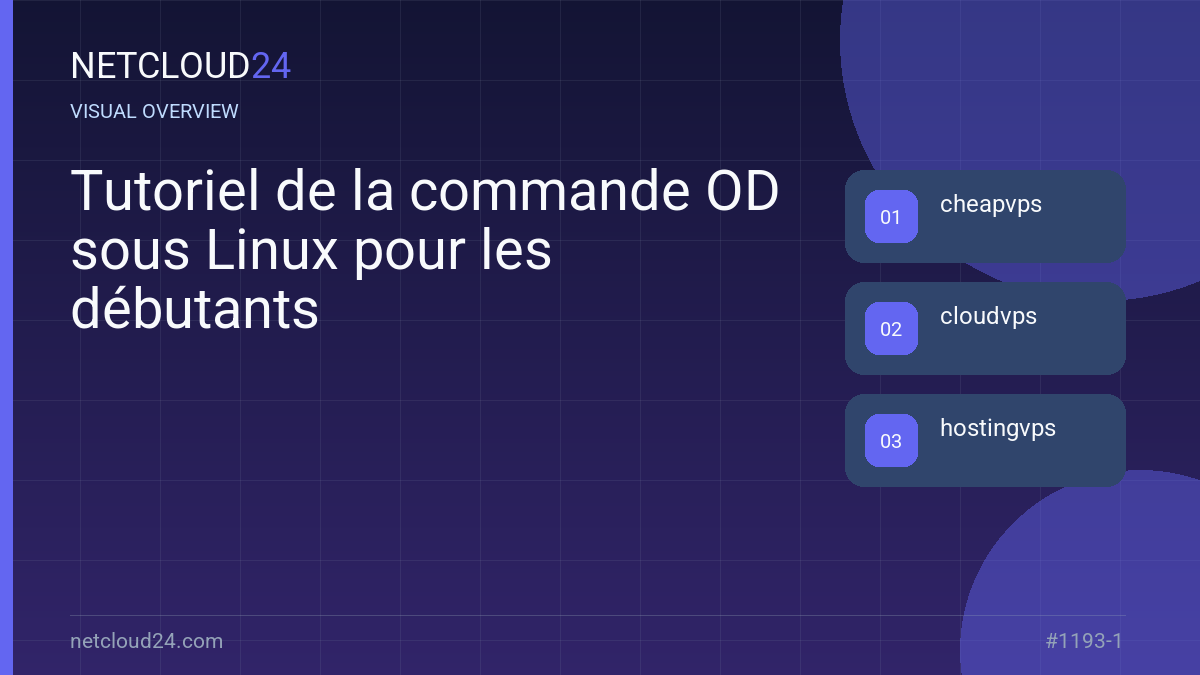 Visual overview of Tutoriel de la commande OD sous Linux pour les débutants
