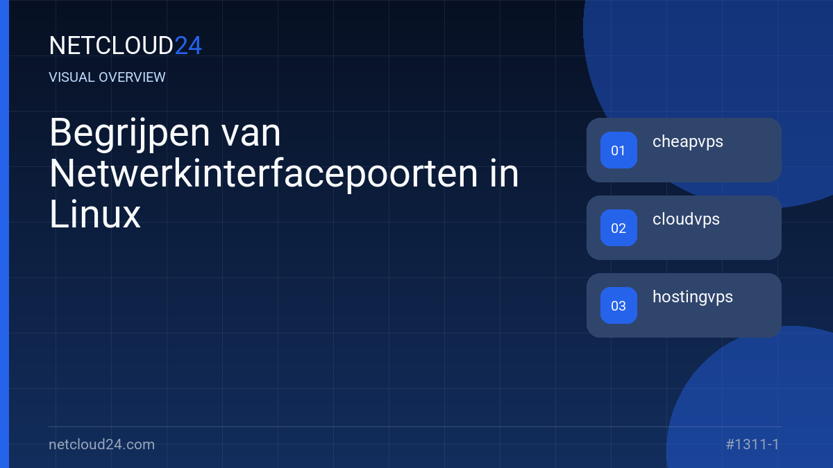 Visual overview of Begrijpen van Netwerkinterfacepoorten in Linux