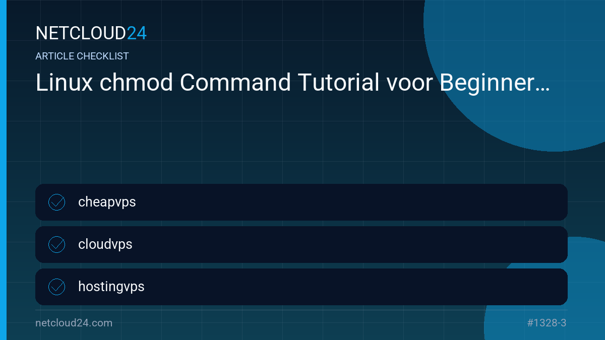 Practical checklist for Linux chmod Command Tutorial voor Beginners
