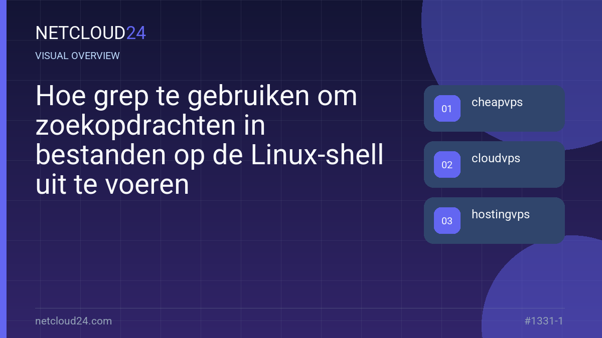 Visual overview of Hoe grep te gebruiken om zoekopdrachten in bestanden op de Linux-shell uit te voeren