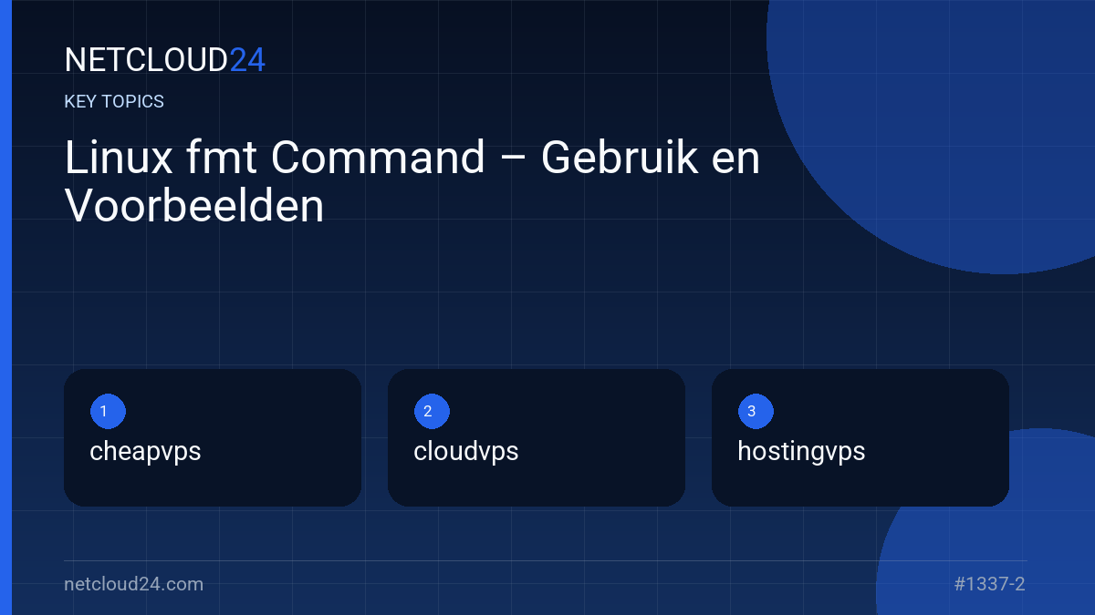 Key topics covered in Linux fmt Command – Gebruik en Voorbeelden
