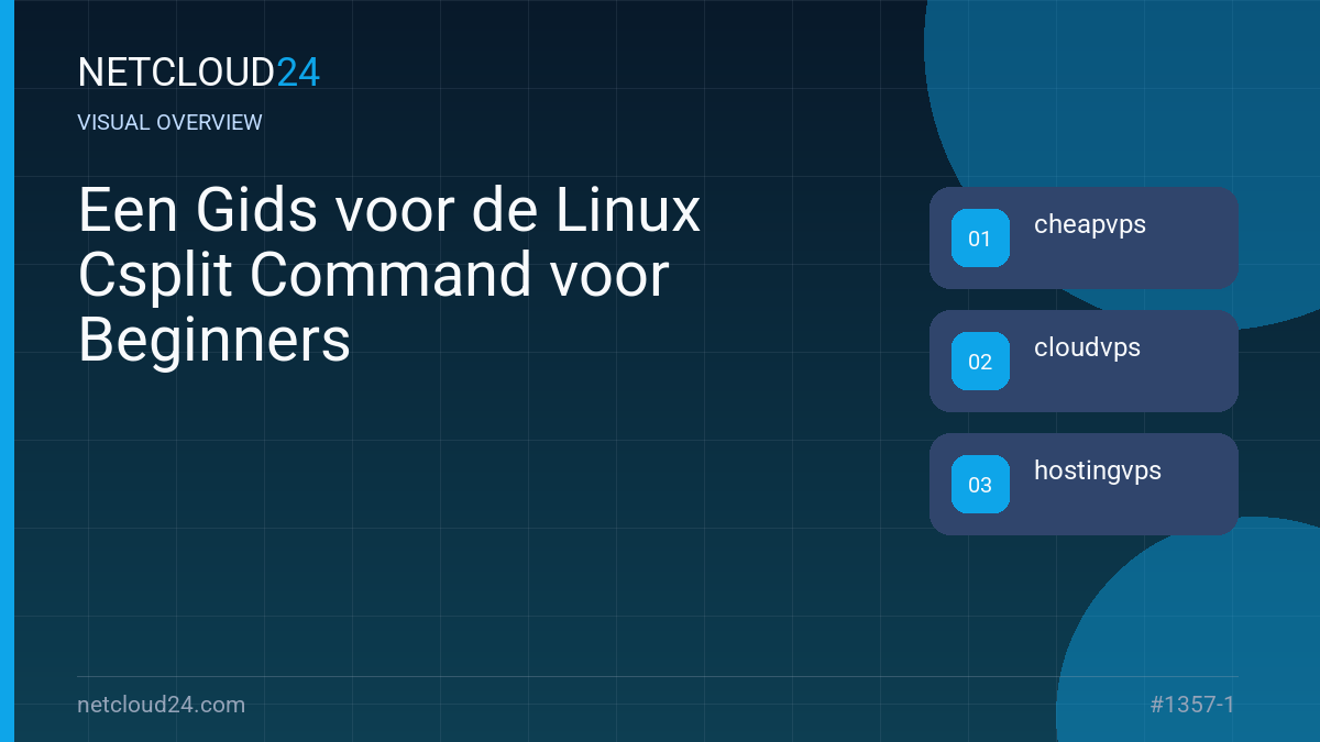Visual overview of Een Gids voor de Linux Csplit Command voor Beginners