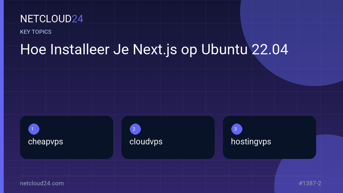 Key topics covered in Hoe Installeer Je Next.js op Ubuntu 22.04