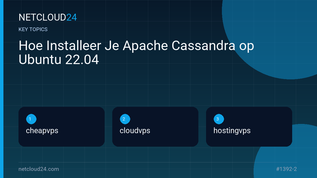 Key topics covered in Hoe Installeer Je Apache Cassandra op Ubuntu 22.04