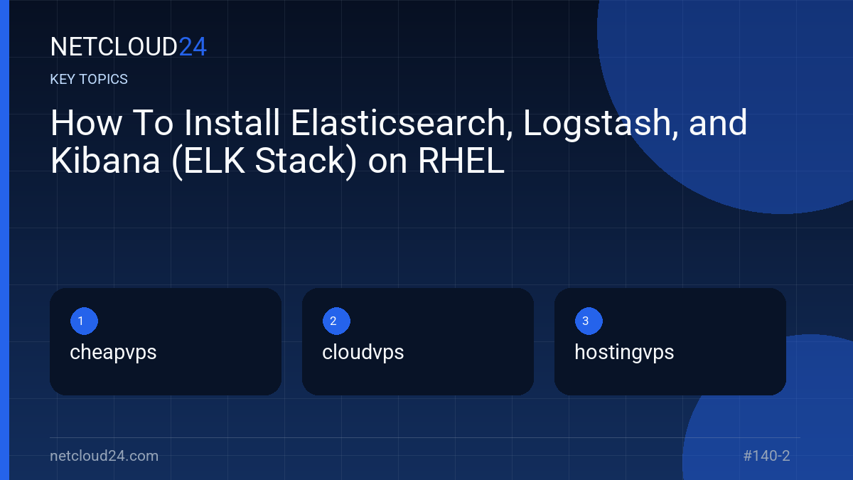 Key topics covered in How To Install Elasticsearch, Logstash, and Kibana (ELK Stack) on RHEL