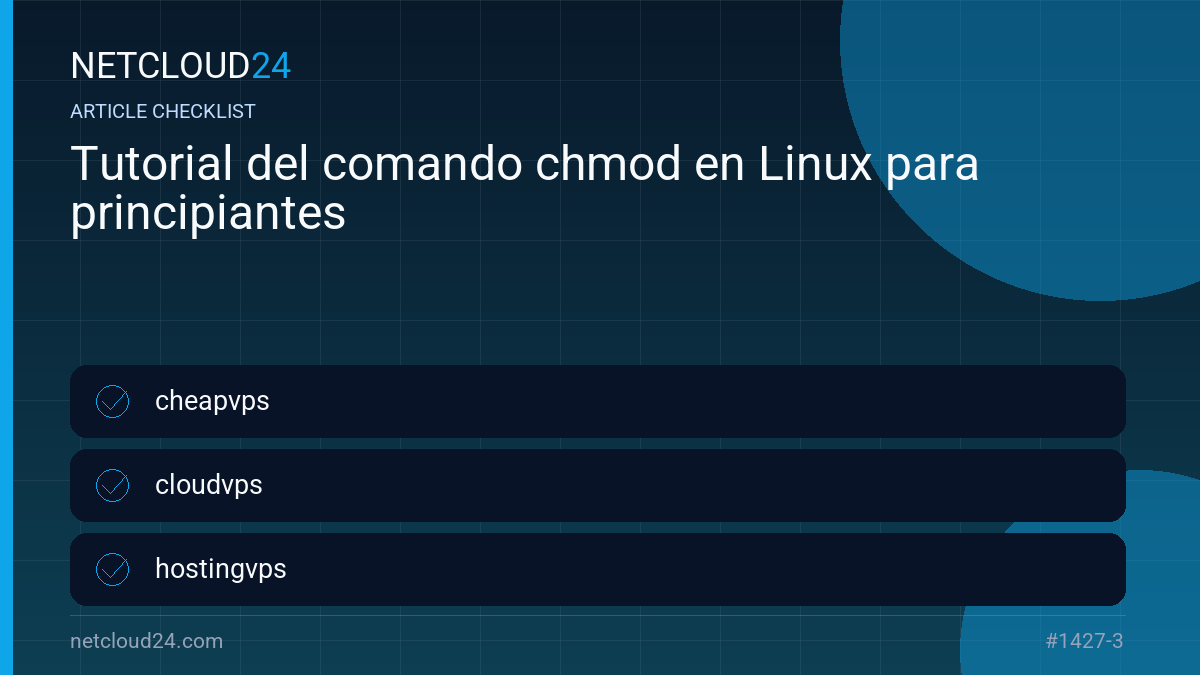 Practical checklist for Tutorial del comando chmod en Linux para principiantes