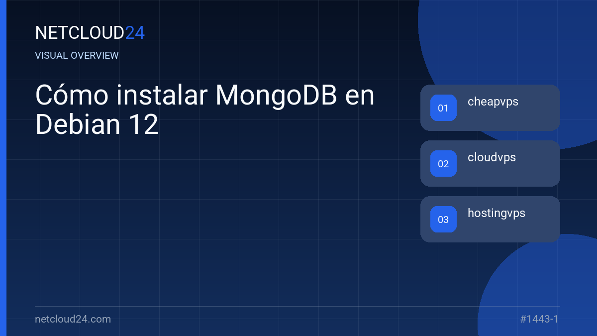 Visual overview of Cómo instalar MongoDB en Debian 12
