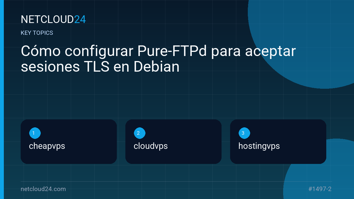 Key topics covered in Cómo configurar Pure-FTPd para aceptar sesiones TLS en Debian