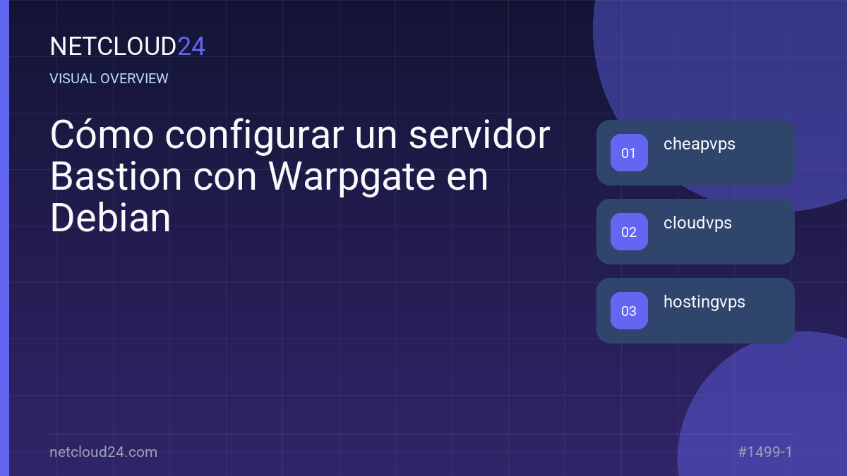 Visual overview of Cómo configurar un servidor Bastion con Warpgate en Debian