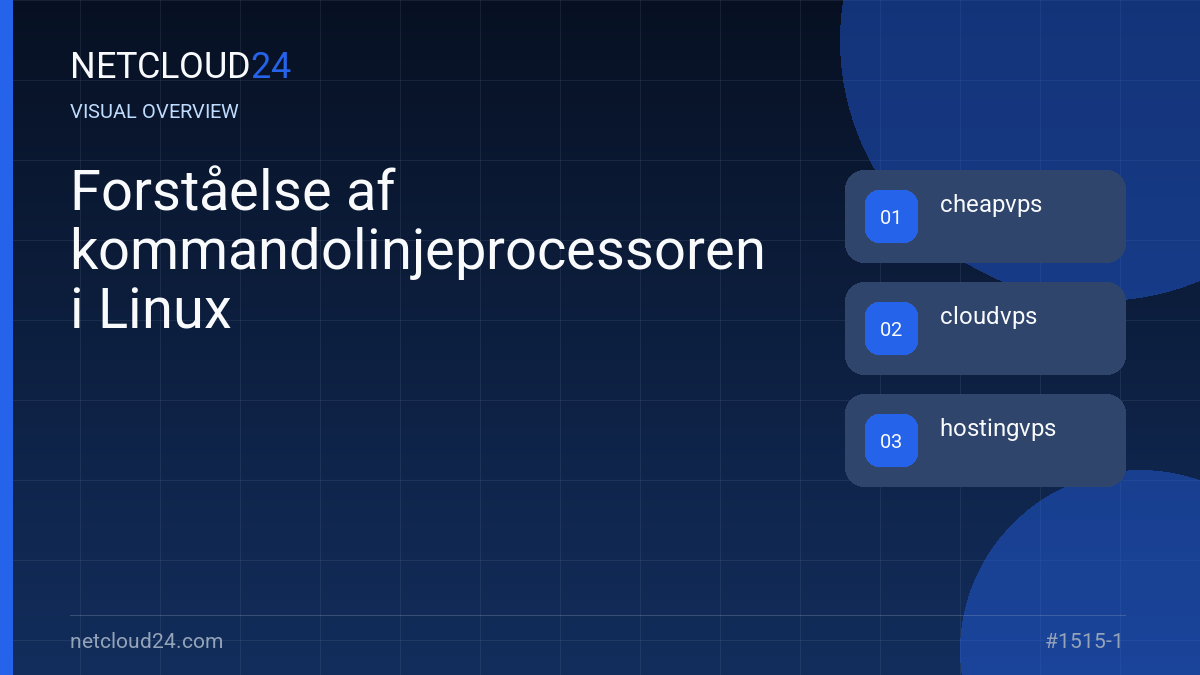 Visual overview of Forståelse af kommandolinjeprocessoren i Linux
