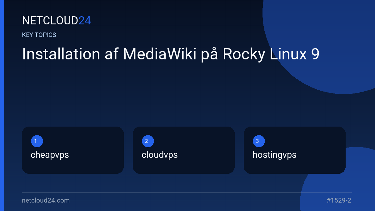Key topics covered in Installation af MediaWiki på Rocky Linux 9