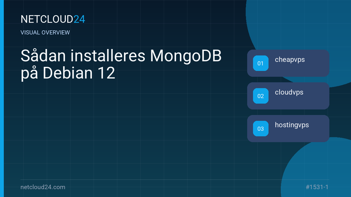 Visual overview of Sådan installeres MongoDB på Debian 12