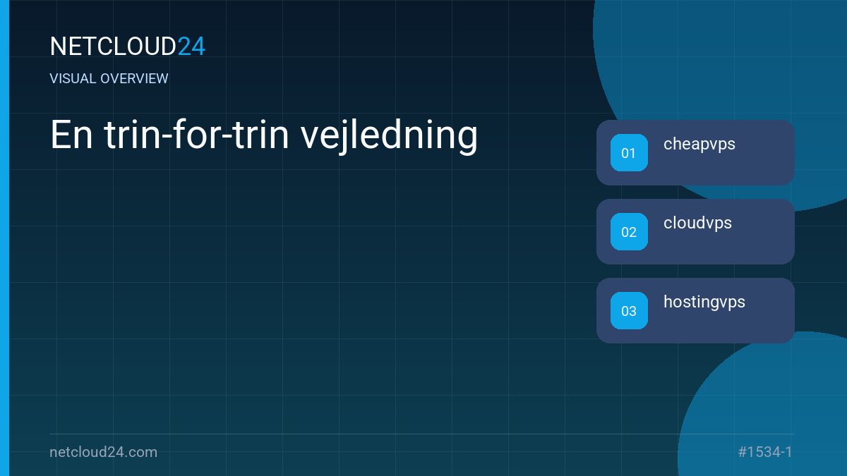 Visual overview of En trin-for-trin vejledning