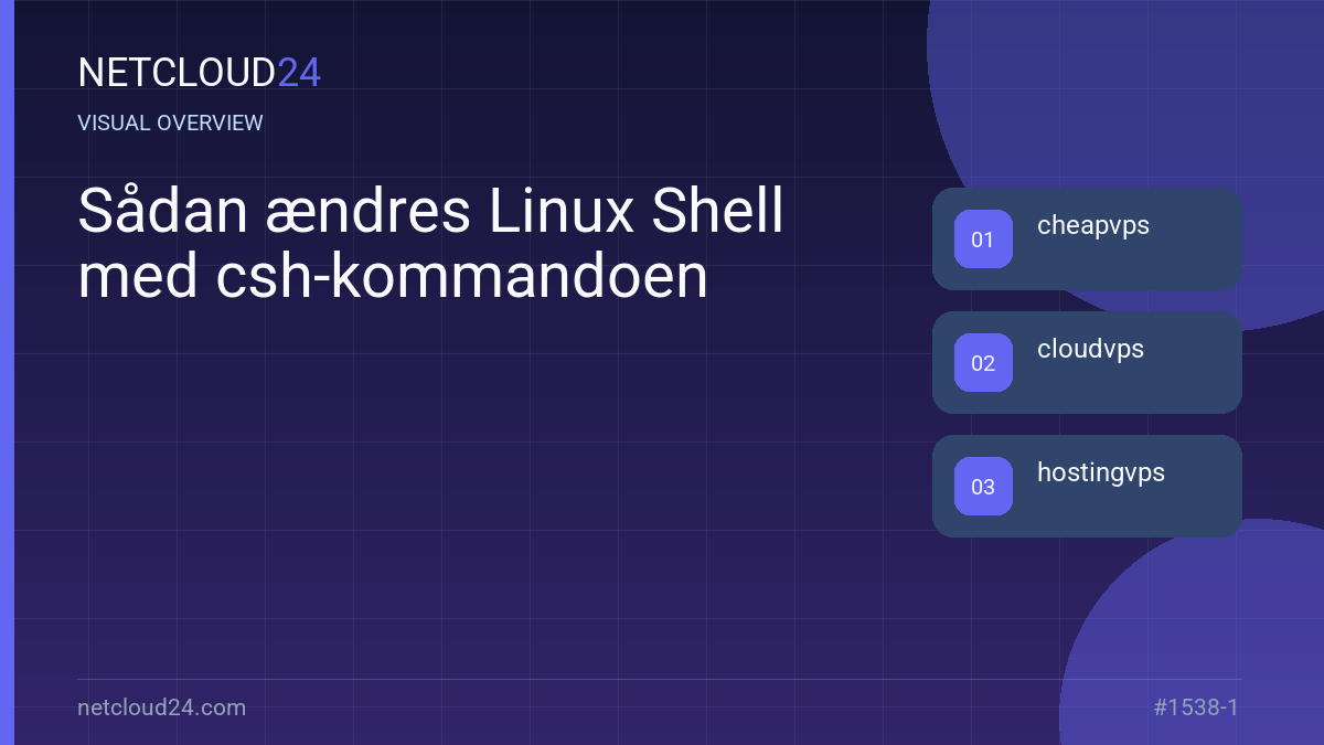 Visual overview of Sådan ændres Linux Shell med csh-kommandoen