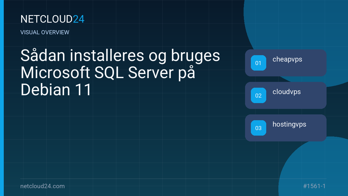 Visual overview of Sådan installeres og bruges Microsoft SQL Server på Debian 11