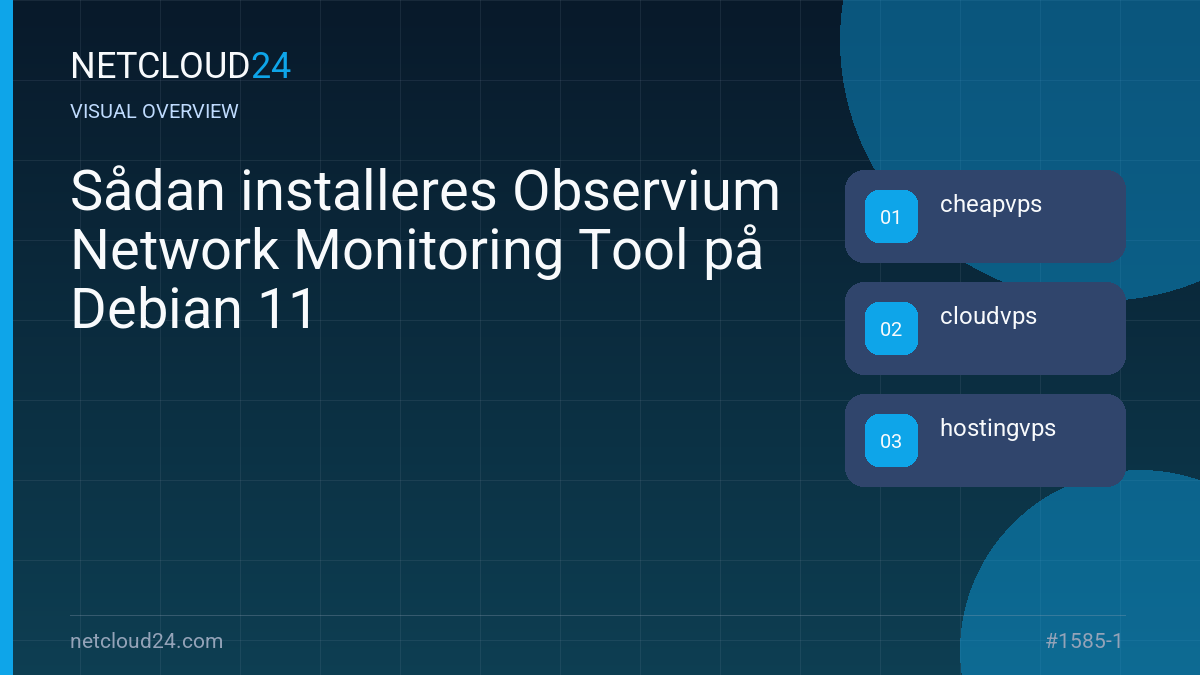 Visual overview of Sådan installeres Observium Network Monitoring Tool på Debian 11