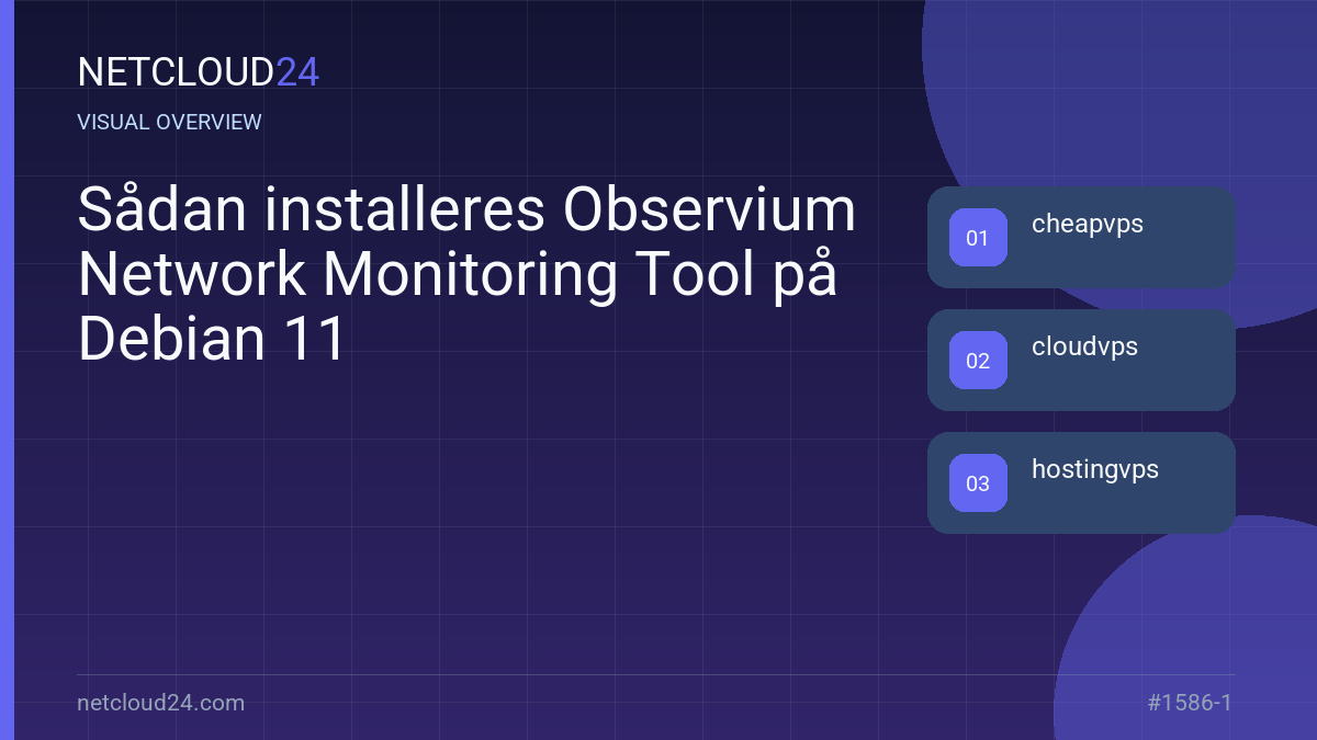 Visual overview of Sådan installeres Observium Network Monitoring Tool på Debian 11