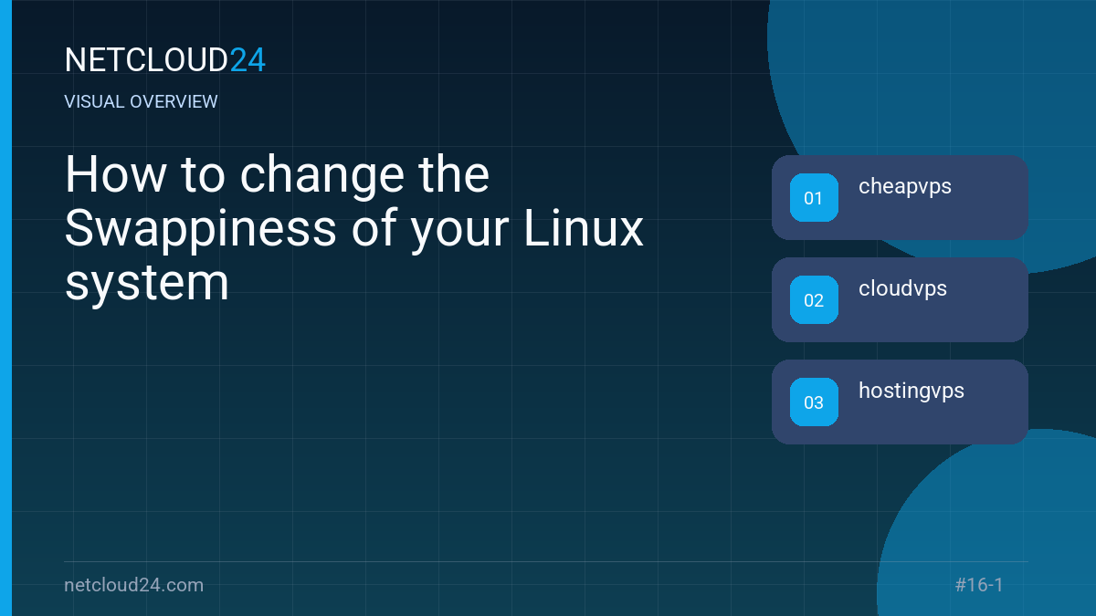 Visual overview of How to change the Swappiness of your Linux system
