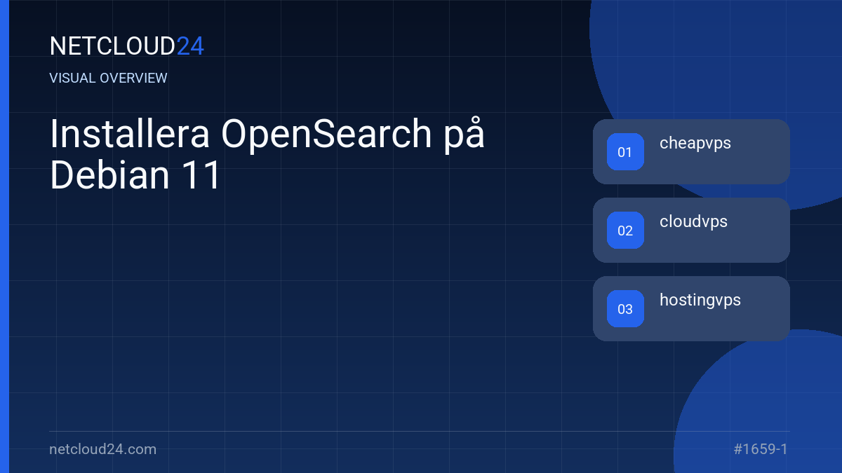 Visual overview of Installera OpenSearch på Debian 11