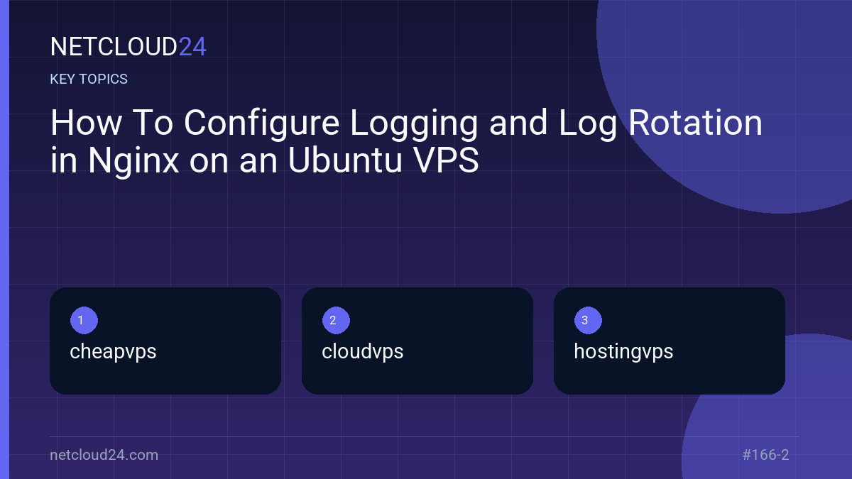Key topics covered in How To Configure Logging and Log Rotation in Nginx on an Ubuntu VPS