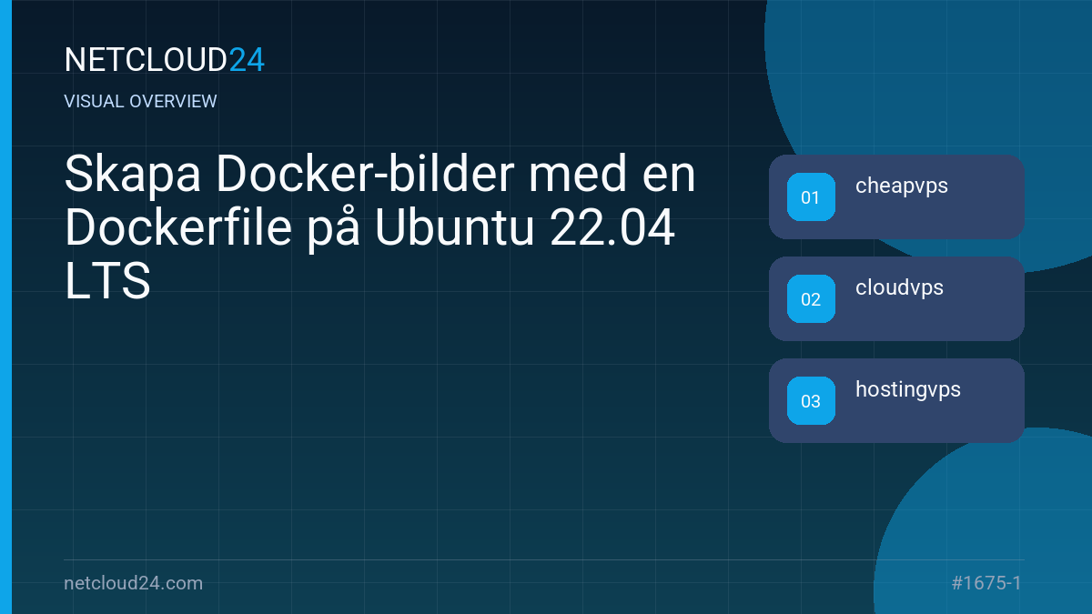 Visual overview of Skapa Docker-bilder med en Dockerfile på Ubuntu 22.04 LTS