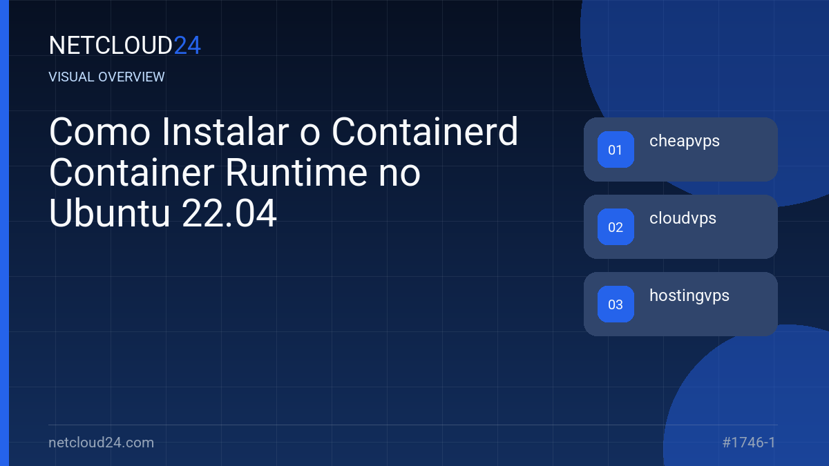 Visual overview of Como Instalar o Containerd Container Runtime no Ubuntu 22.04