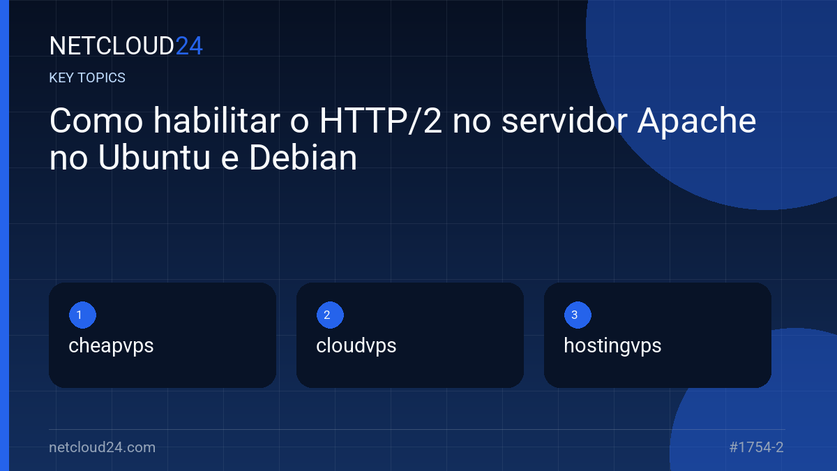 Key topics covered in Como habilitar o HTTP/2 no servidor Apache no Ubuntu e Debian
