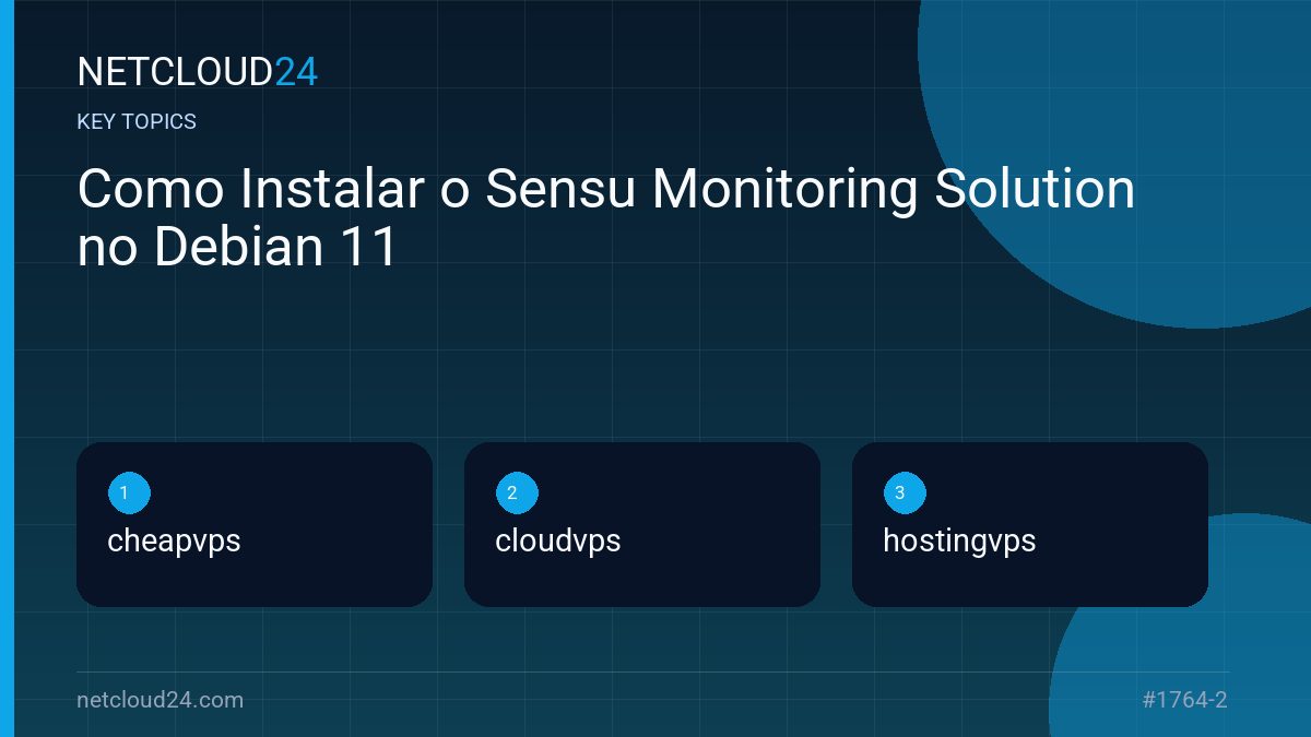 Key topics covered in Como Instalar o Sensu Monitoring Solution no Debian 11