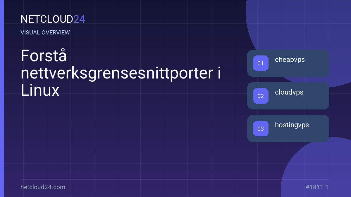 Visual overview of Forstå nettverksgrensesnittporter i Linux