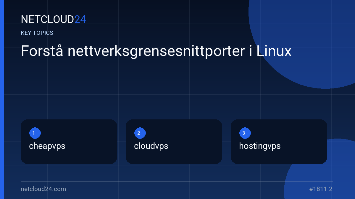 Key topics covered in Forstå nettverksgrensesnittporter i Linux