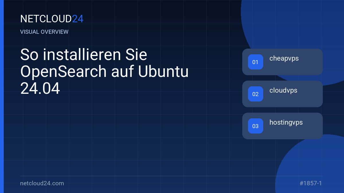 Visual overview of So installieren Sie OpenSearch auf Ubuntu 24.04