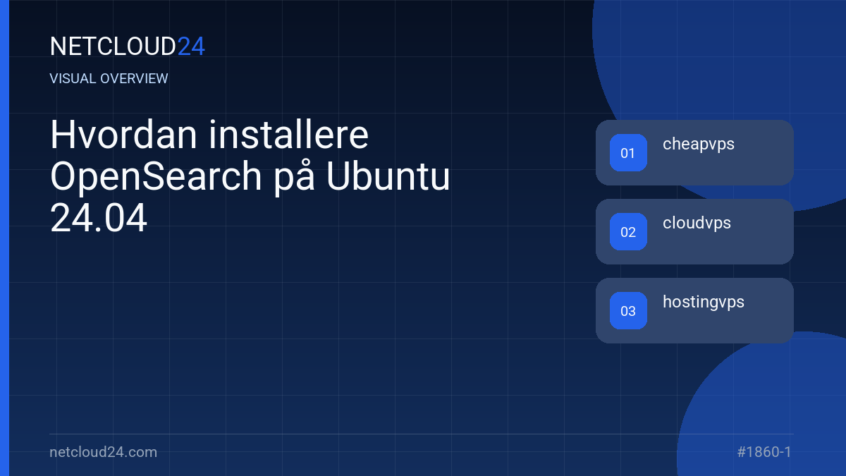 Visual overview of Hvordan installere OpenSearch på Ubuntu 24.04