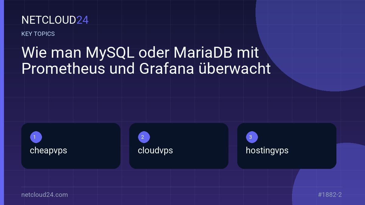 Key topics covered in Wie man MySQL oder MariaDB mit Prometheus und Grafana überwacht