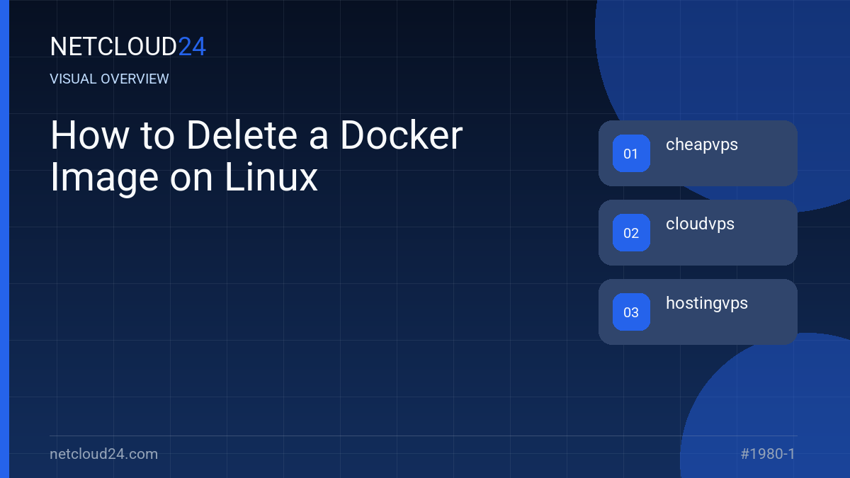 Visual overview of How to Delete a Docker Image on Linux