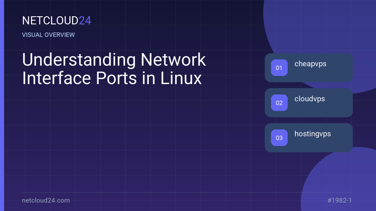 Visual overview of Understanding Network Interface Ports in Linux