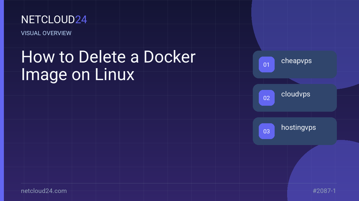 Visual overview of How to Delete a Docker Image on Linux