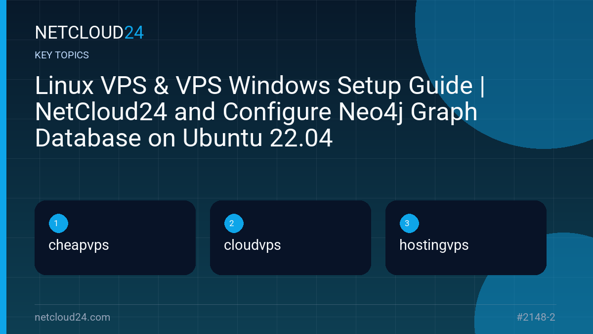 Key topics covered in Linux VPS & VPS Windows Setup Guide | NetCloud24 and Configure Neo4j Graph Database on Ubuntu 22.04