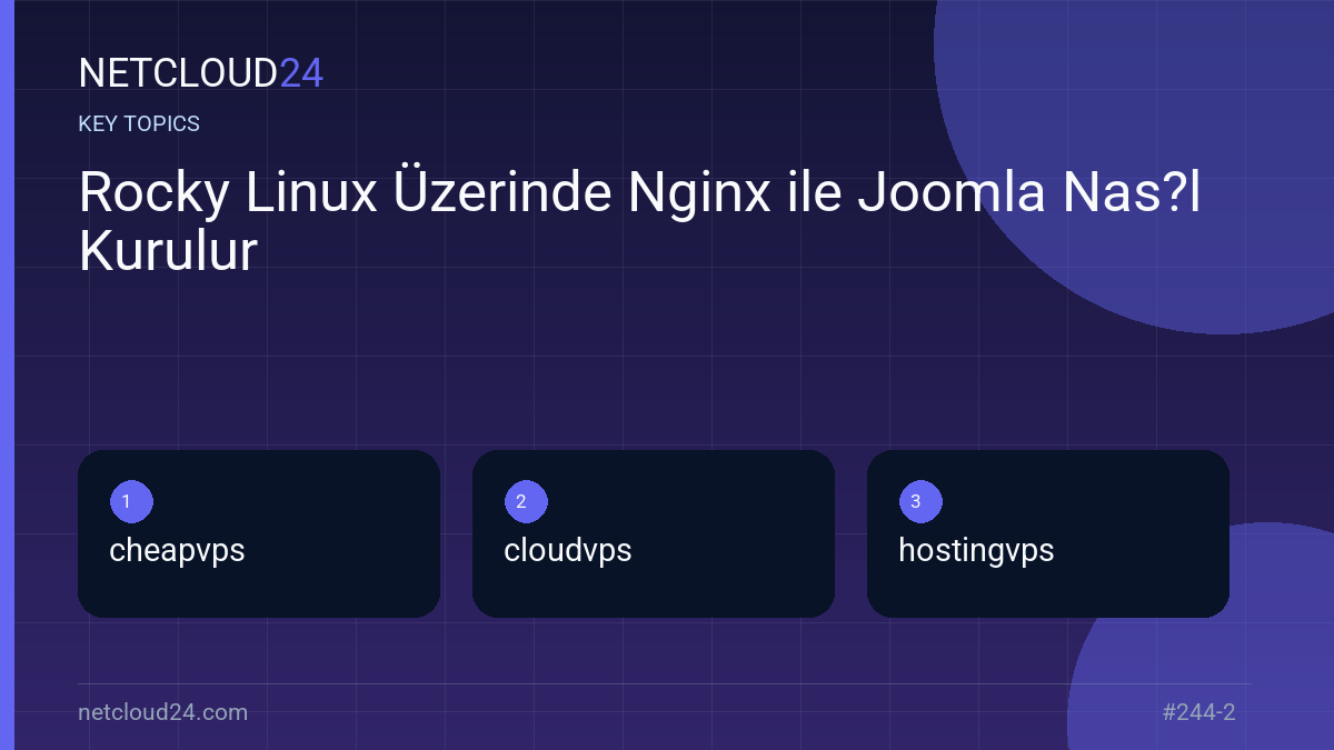 Key topics covered in Rocky Linux Üzerinde Nginx ile Joomla Nas?l Kurulur