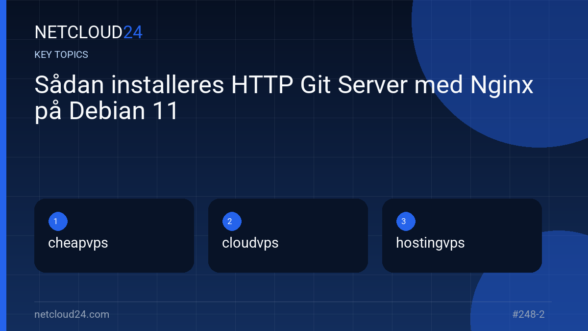 Key topics covered in Sådan installeres HTTP Git Server med Nginx på Debian 11