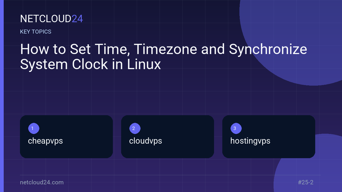 Key topics covered in How to Set Time, Timezone and Synchronize System Clock in Linux
