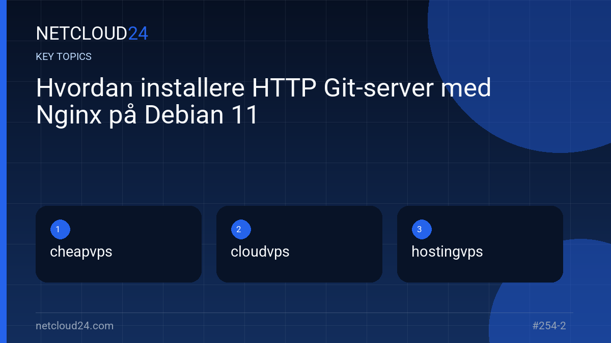 Key topics covered in Hvordan installere HTTP Git-server med Nginx på Debian 11