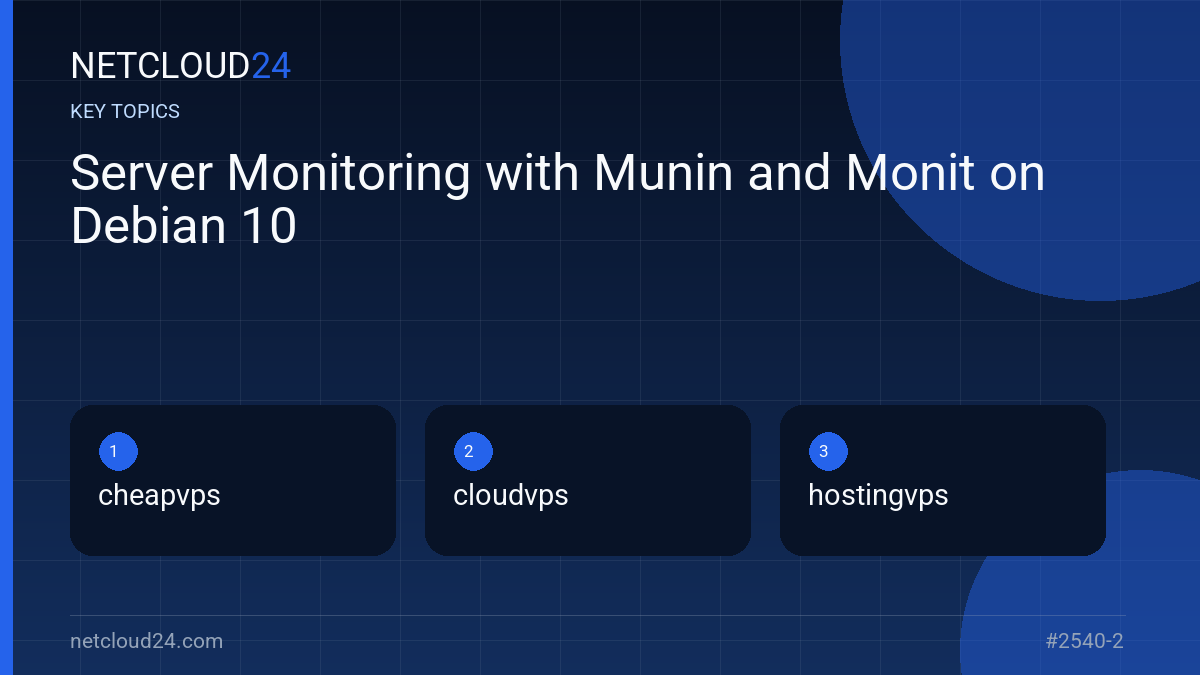 Key topics covered in Server Monitoring with Munin and Monit on Debian 10