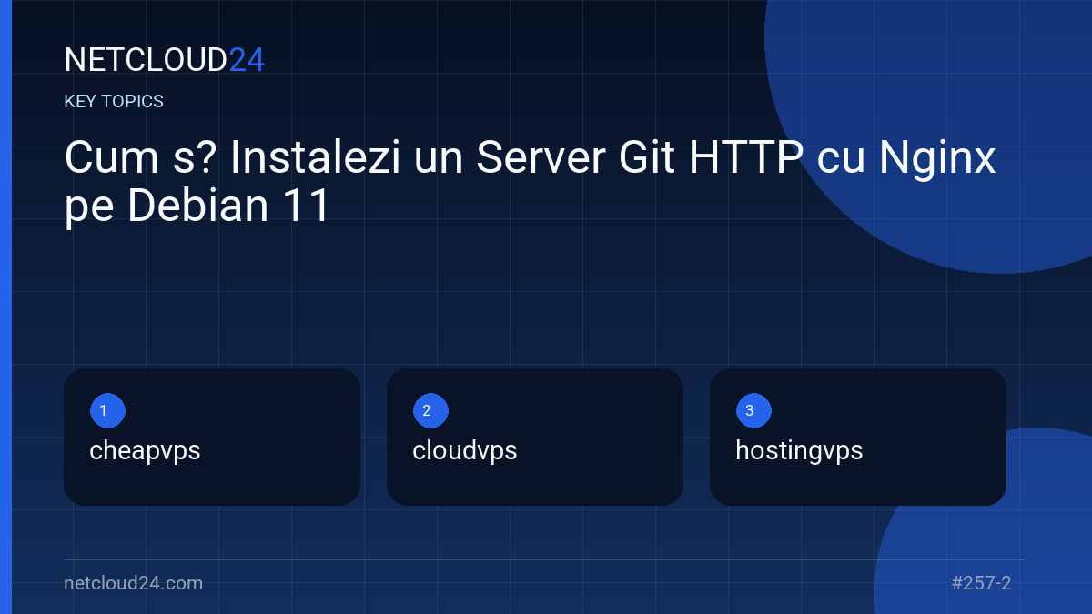 Key topics covered in Cum s? Instalezi un Server Git HTTP cu Nginx pe Debian 11