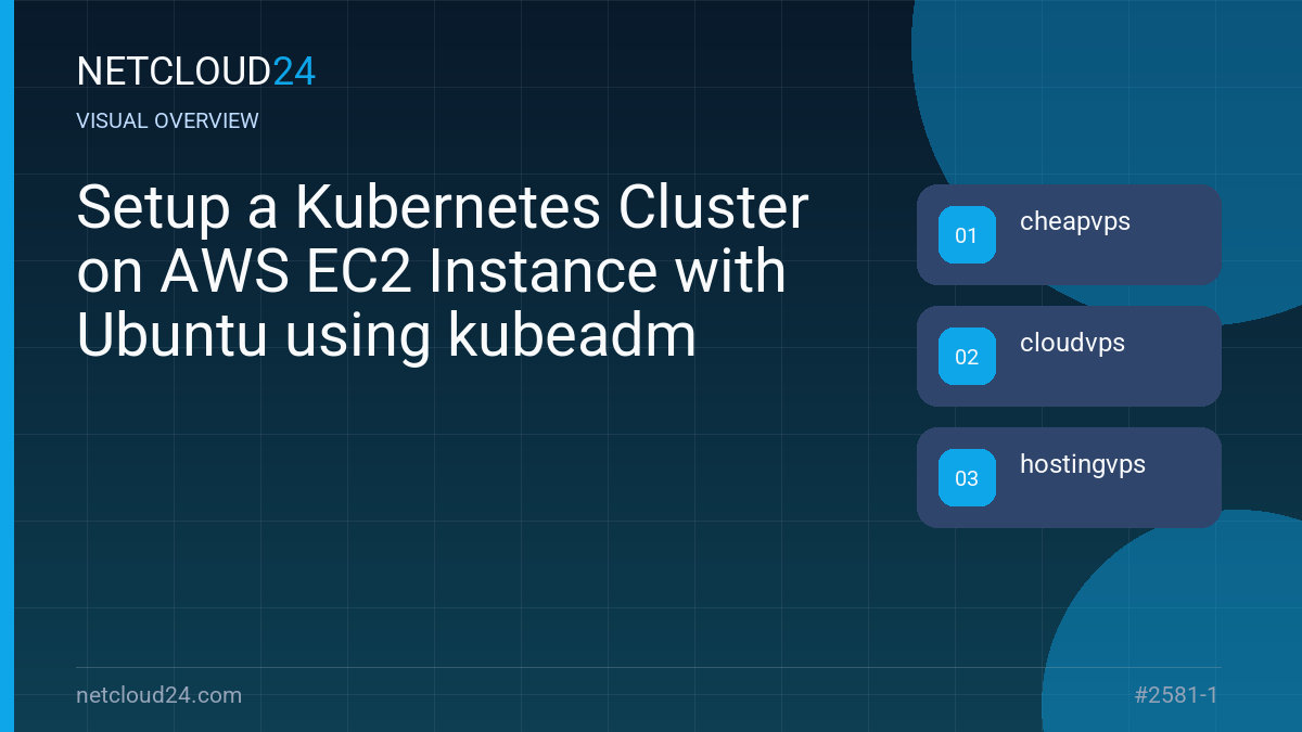 Visual overview of Setup a Kubernetes Cluster on AWS EC2 Instance with Ubuntu using kubeadm